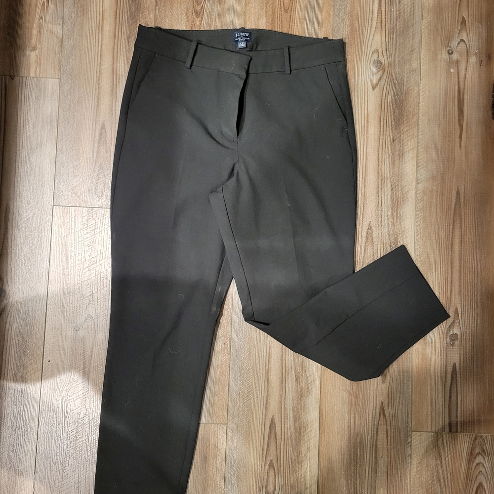 J. Crew Womens Ruby Crop Dress Pants. Black. Size 12.